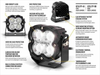 Lampa robocza LED Lazer Lamps Utility-45 Gen2 — uchwyt Wide