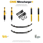 Zestaw zawieszenia OME Nitrocharger+ przód / Sport tył – Ford Ranger PX 2011–2018, 30/40 mm, stałe 300 kg z tyłu, mocniejsze tłumienie przodu, charakterystyka Sport z tyłu