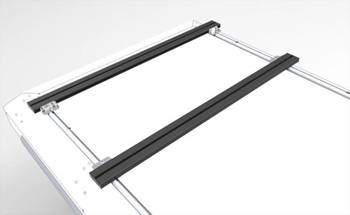 Belki nośne Alu-Cab 1250 mm – czarne, 2 szt., bez stóp