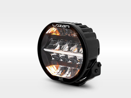 Okrągła lampa LED Lazer Lamps Sentinel 7″ Elite Gen2 — czarna, ze światłem pozycyjnym