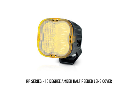 Soczewka rozpraszająca Lazer Lamps RP / Utility-80 HD — bursztynowa, 15°, częściowo ryflowana