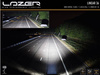 Dachowy zestaw Lazer Lamps Linear-36 Double E-Mark — Isuzu D-Max (2021+), z relingami dachowymi