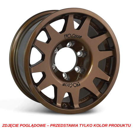 Felga aluminiowa Evo Corse DakarZero 8x16" do off-roadu i rajdów terenowych - brązowa z połyskiem - Toyota