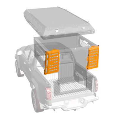 Zestaw tylnych paneli MOLLE do Alu-Cab ModCAP 6.5' FSL