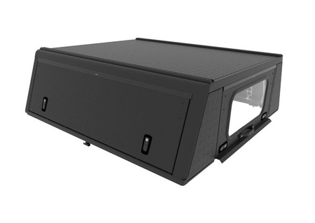 Zabudowa Alu-Cab Hardtop Canopy "Adventure" Isuzu D-Max (2012-2020) D/Cab - Blacha Czarna, Ryflowana