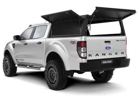 Zabudowa Alu-Cab Hardtop "Guard" Ford Ranger (2012-2022) Double Cab z ryflowaną blachą