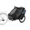 Przyczepka rowerowa wielofunkcyjna na dwa miejsca Thule Chariot Cab – ciemnoszara