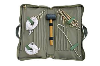 Organizer na śledzie i akcesoria namiotowe Camp Cover — kolor khaki