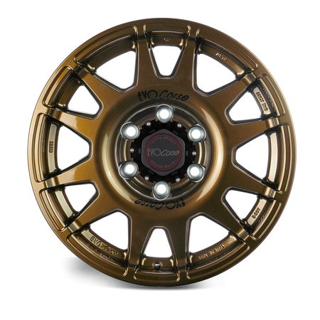 Felga aluminiowa Evo Corse DakarSuperZero 8.5x17" do off-roadu i rajdów terenowych - brązowa z połyskiem - Lexus, Toyota