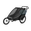 Przyczepka rowerowa wielofunkcyjna na dwa miejsca Thule Chariot Cab – ciemnoszara