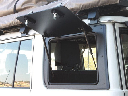 Lewe okno uchylne Front Runner Gullwing aluminium do Toyota Land Cruiser 76 – GWTL003