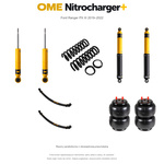 Zestaw zawieszenia OME Nitrocharger+ – Ford Ranger PX III 2019–2022, 30/40 mm, stałe 300 kg z tyłu, standardowe tłumienie przodu, standardowe tłumienie tyłu, resory paraboliczne