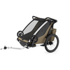 Przyczepka rowerowa dla dziecka Thule Chariot Cross 2 Double – khaki