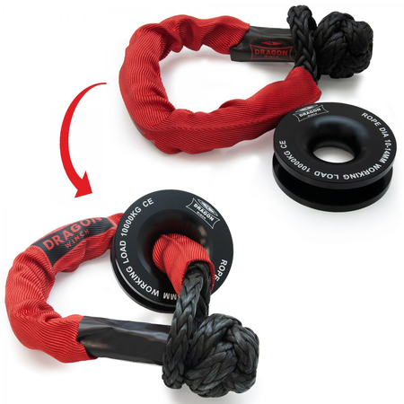 Zblocze do liny syntetycznej Dragon Winch 10 000 kg / 22000 lbs