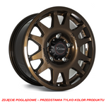 Felga aluminiowa Evo Corse DakarSuperZero 8.5x17" do off-roadu i rajdów terenowych - brązowa z połyskiem - Toyota