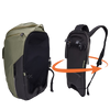 Hybrydowa sakwa rowerowa i plecak Thule Paramount 26 l – zielona soft green