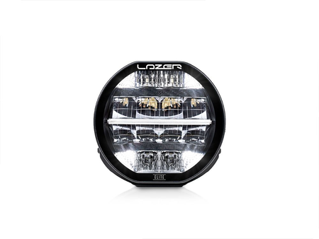 Okrągła lampa LED Lazer Lamps Sentinel 7″ Elite — czarna, ze światłem pozycyjnym