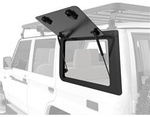 Lewe aluminiowe okno uchylne Front Runner Gullwing do Toyoty Land Cruiser 76