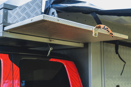 Uchwyty stołu Alu-Cab do Canopy Camper – montaż pod podłogą​