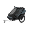 Przyczepka rowerowa wielofunkcyjna na dwa miejsca Thule Chariot Cab – ciemnoszara