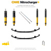 Zestaw zawieszenia OME Nitrocharger+ – Ford Ranger PJ/PK 2006–2011 Diesel, tył 20 mm, przód ponad 60 kg, drążki 925 mm, tylko 2.5 TD, stałe 200 kg z tyłu, standardowe tłumienie tyłu