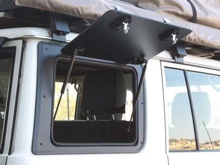 Prawe okno uchylne Front Runner Gullwing aluminium do Toyota Land Cruiser 76 – GWTL004