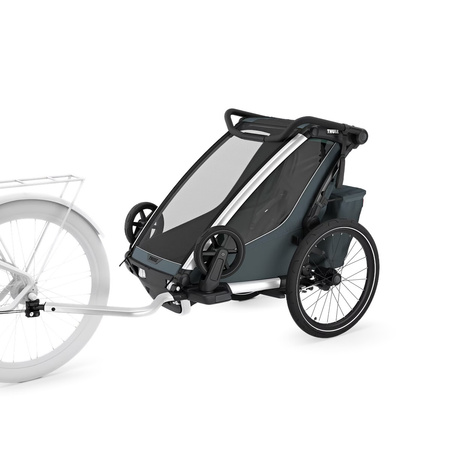 Przyczepka rowerowa dla dziecka Thule Chariot Cross 2 Single – szaroniebieski