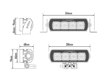 Listwa świetlna LED Lazer ST4 Evolution