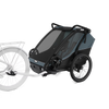 Przyczepka rowerowa wielofunkcyjna na dwa miejsca Thule Chariot Cab – ciemnoszara